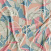 Pastel Shade Abstract Digital Printed Fabric For Cord sets Online